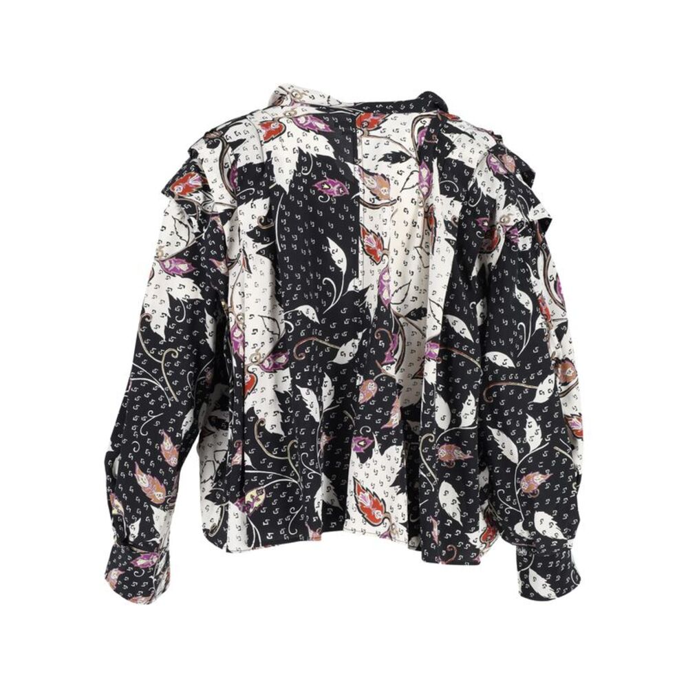 Isabel Marant Ricky Ruffled Printed Crepe De Chine Blouse In Multicolor Silk - Picture 3 of 3